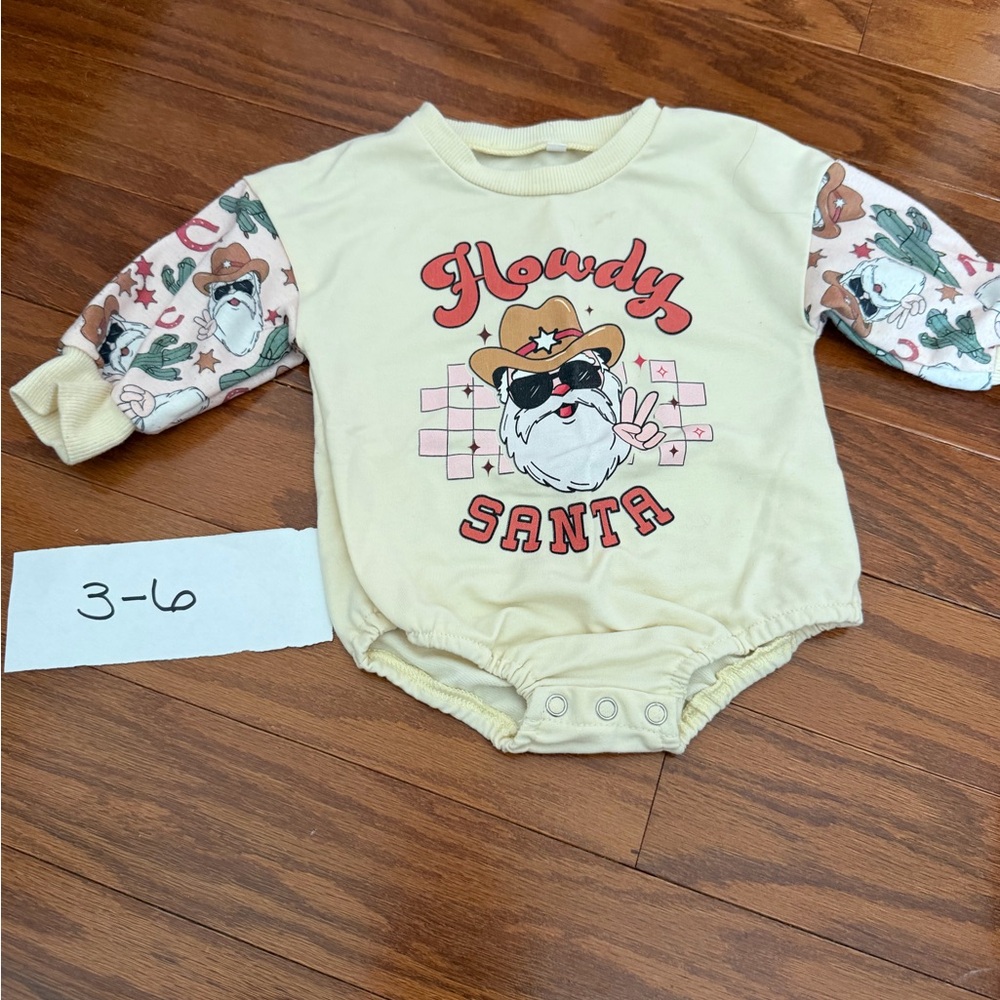 Howdy Santa Baby Onesie
